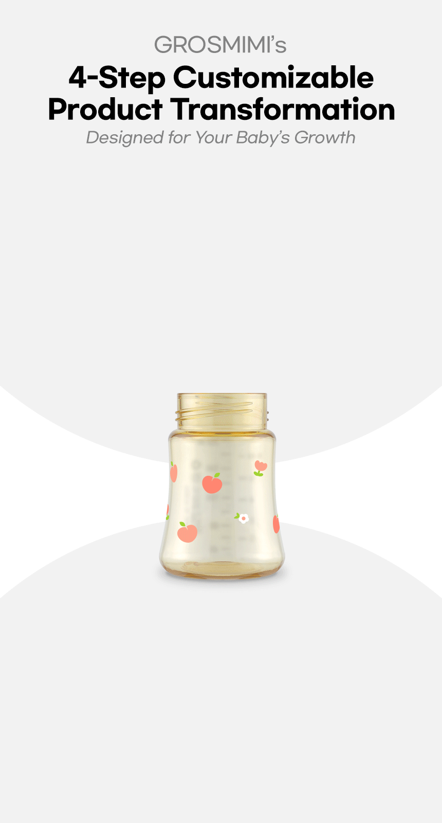 Grosmimi Grosmimi PPSU Baby Bottle - 6oz (200ml)