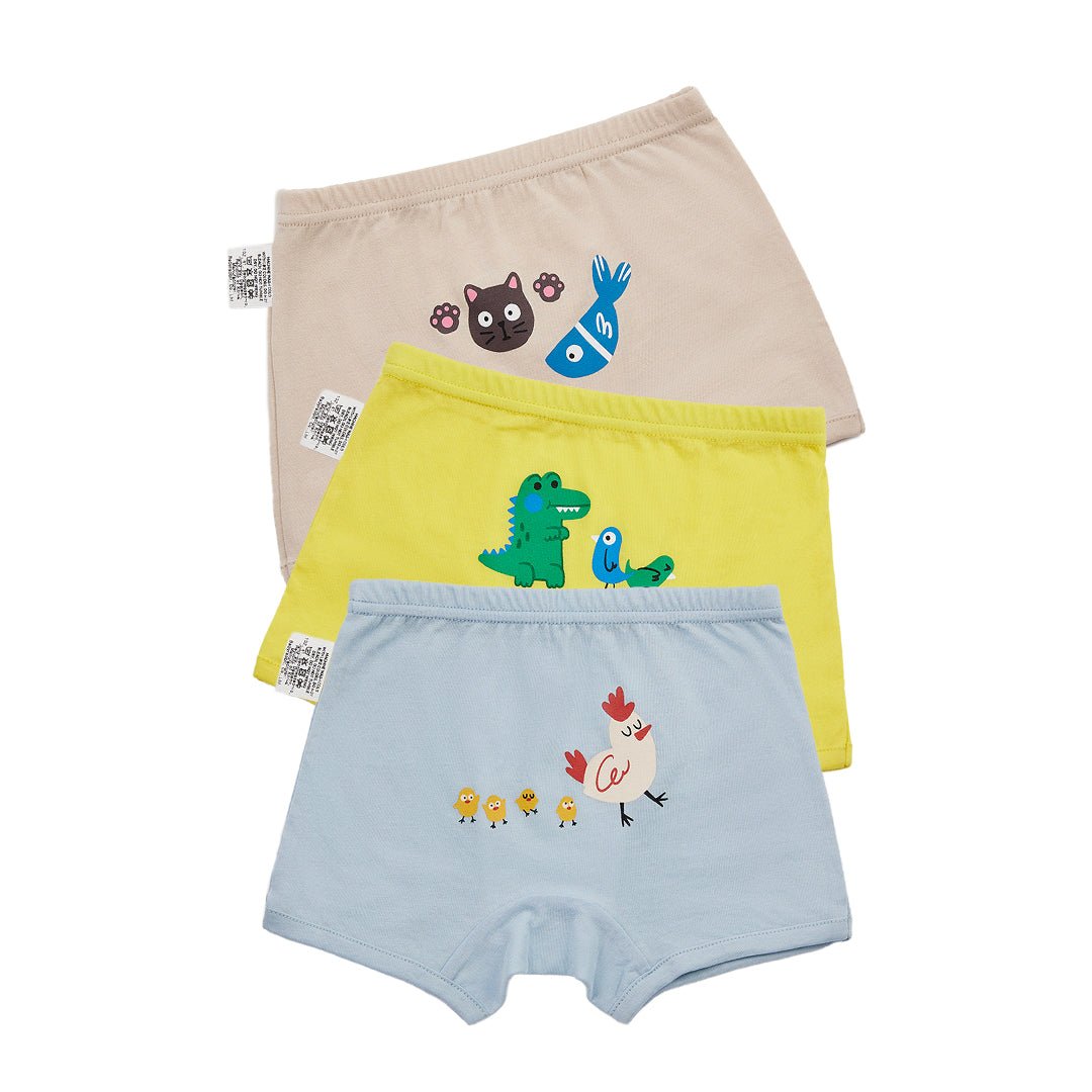 BabyRabbit Boys' Animal Underwear Set - Zezebaebae