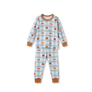 BabyRabbit Deer Checkered Long Sleeve set - Zezebaebae