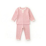 BabyRabbit Heart Jacquard Long Sleeve Set (Relaxed Fit) - Onzenna