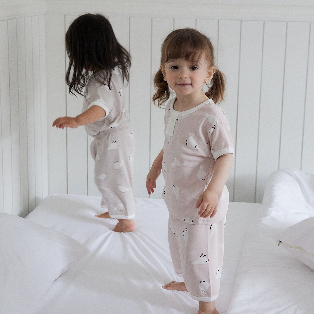 BabyRabbit Little Bird Short Sleeve & Crop Pants Set - Zezebaebae
