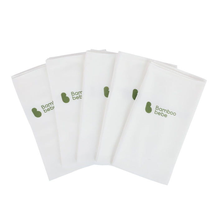 BambooBebe Signature Bath Towel/Swaddle/Cloth Diaper - Pure 5 pack