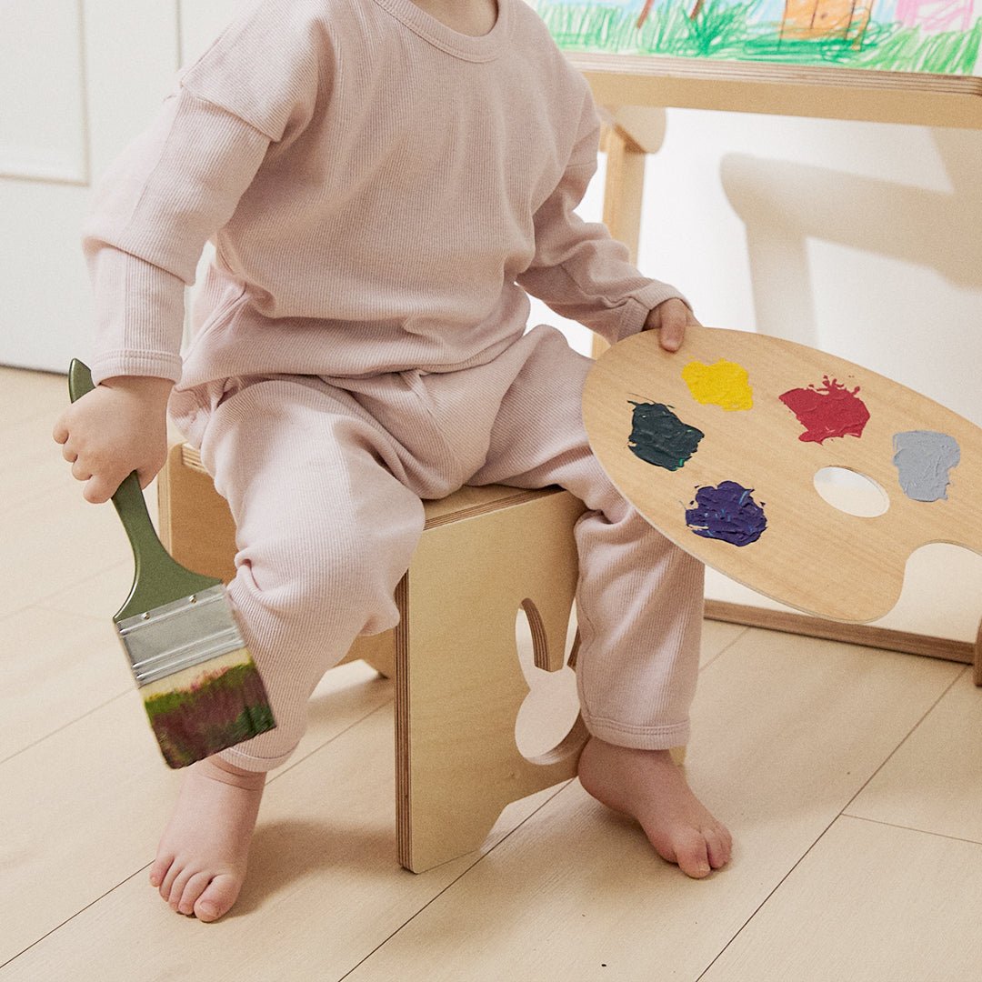 Comme moi Kids' Stool - Zezebaebae