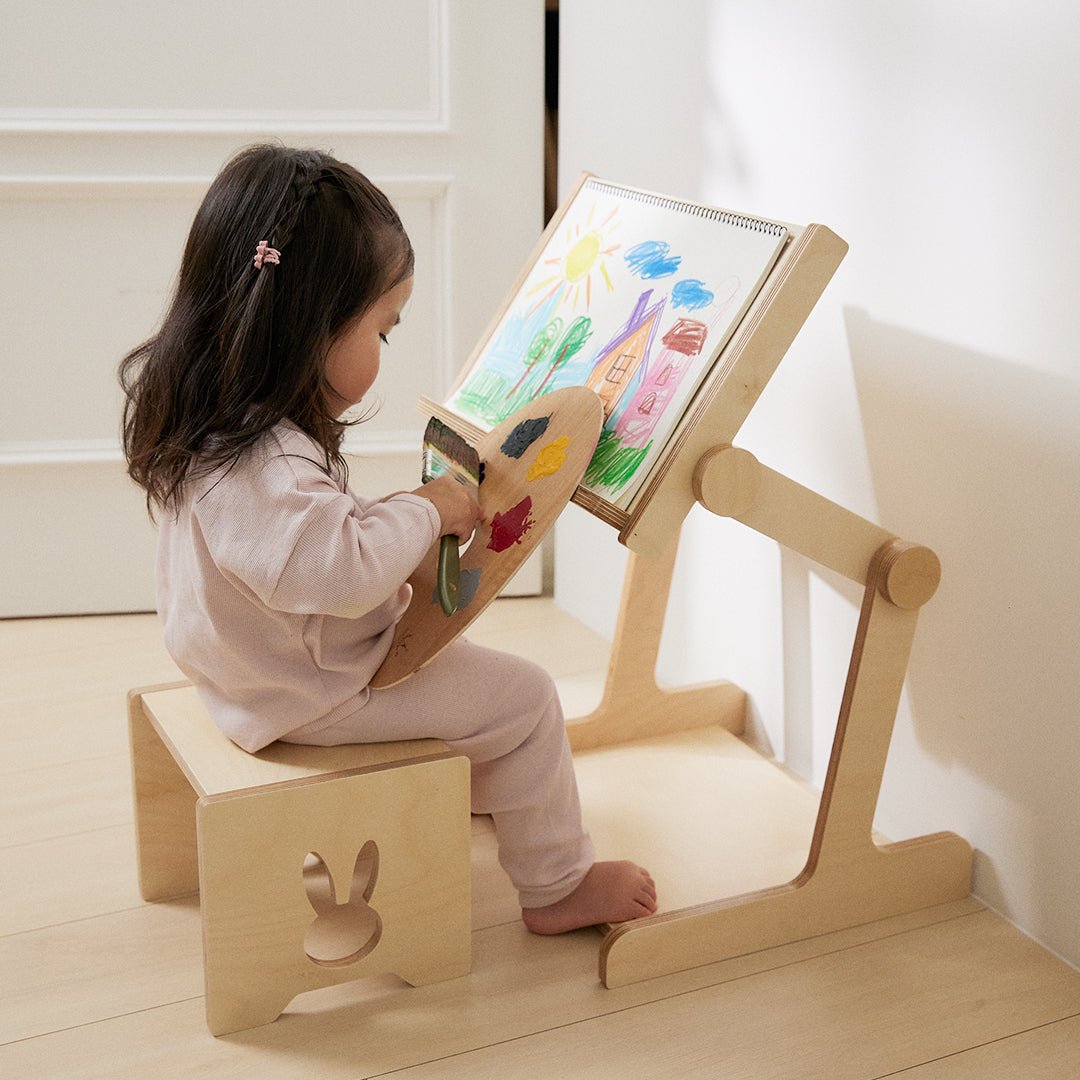 Comme moi Kids' Stool - Zezebaebae
